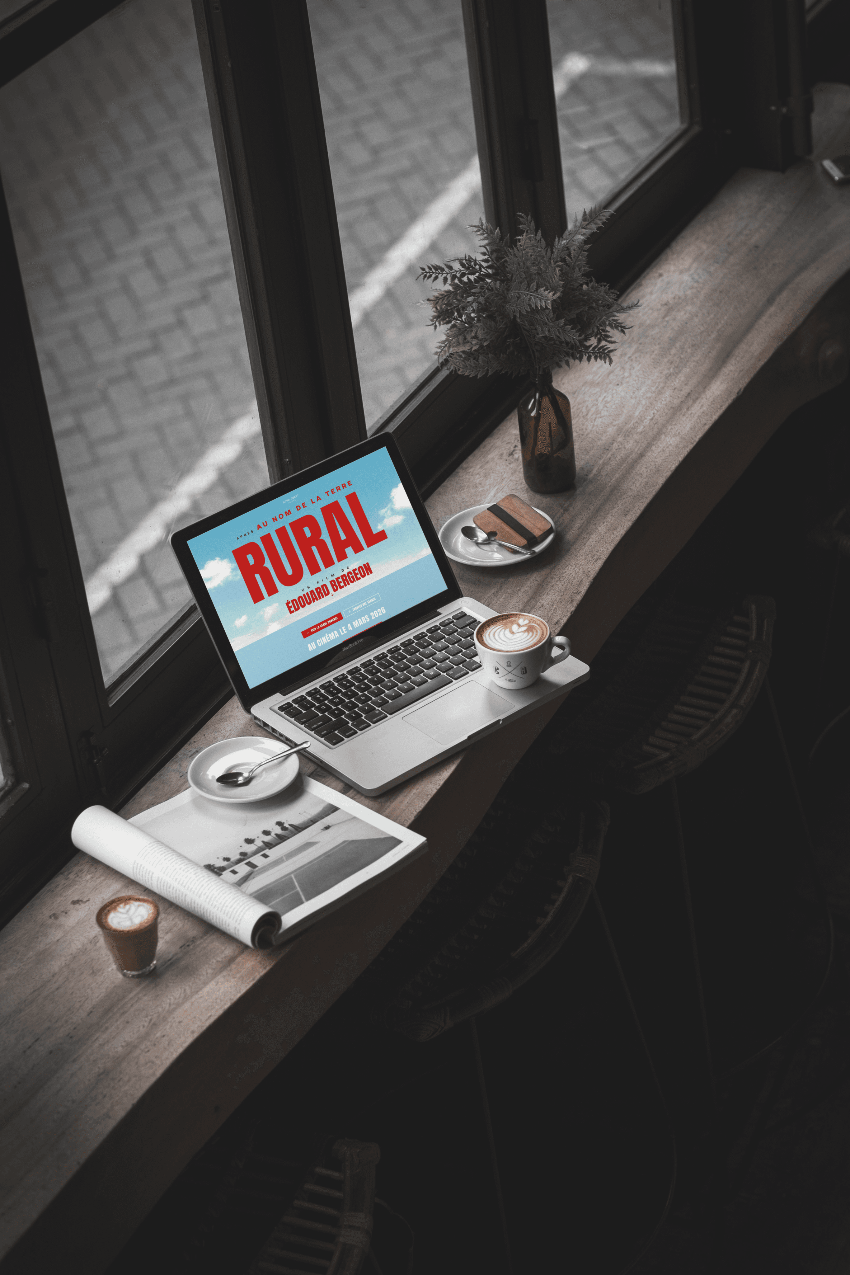 Site web professionnel sur laptop